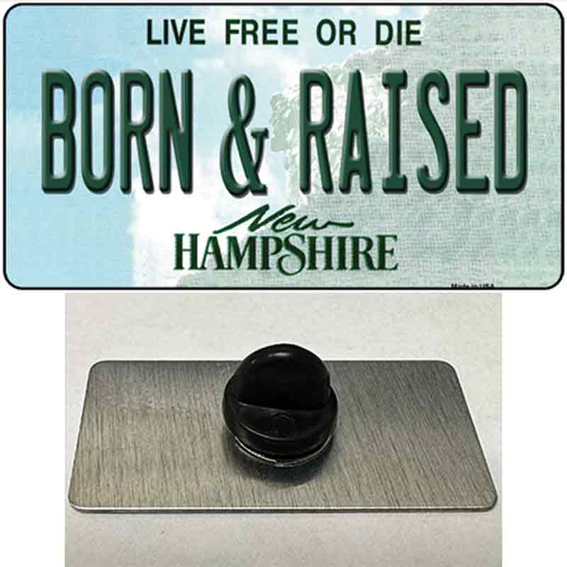 Born and Raised New Hampshire State Novelty Metal Hat Pin