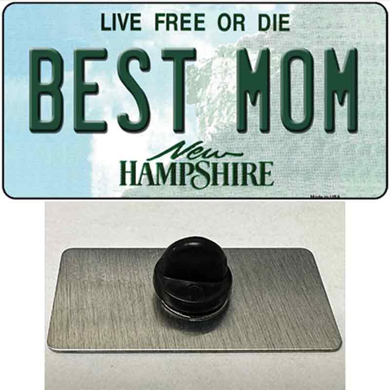 Best Mom New Hampshire State Novelty Metal Hat Pin