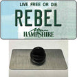 Rebel New Hampshire State Novelty Metal Hat Pin