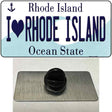 I Love Rhode Island State Novelty Metal Hat Pin