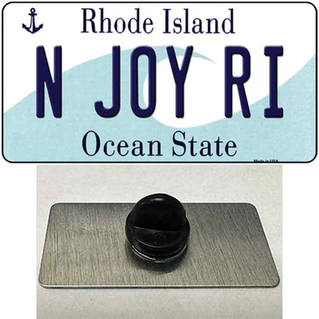 N Joy RI Rhode Island State Novelty Metal Hat Pin