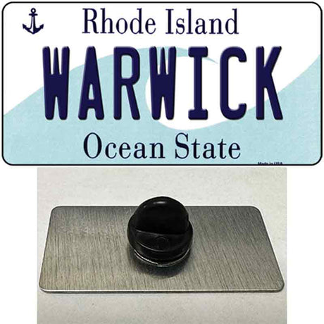 Warwick Rhode Island State Novelty Metal Hat Pin