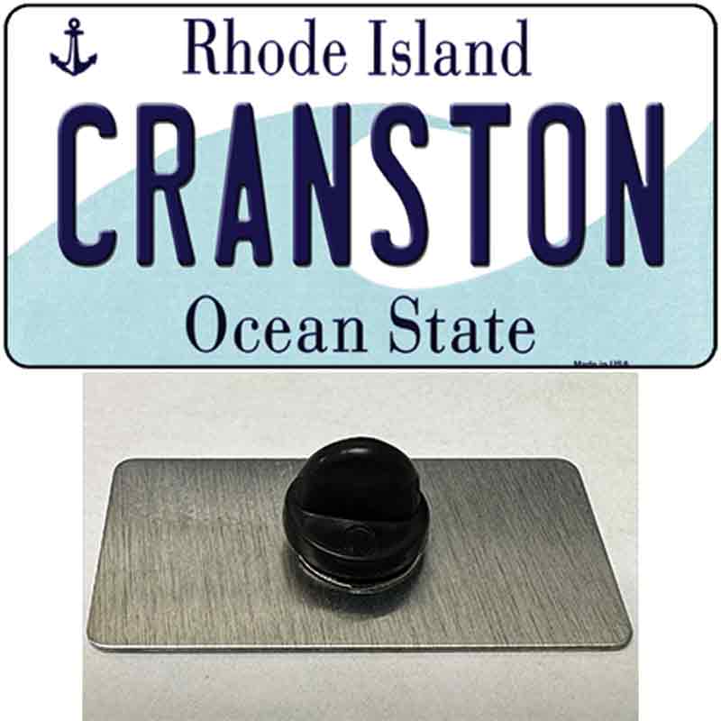 Cranston Rhode Island State Novelty Metal Hat Pin