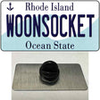 Woonsocket Rhode Island State Novelty Metal Hat Pin