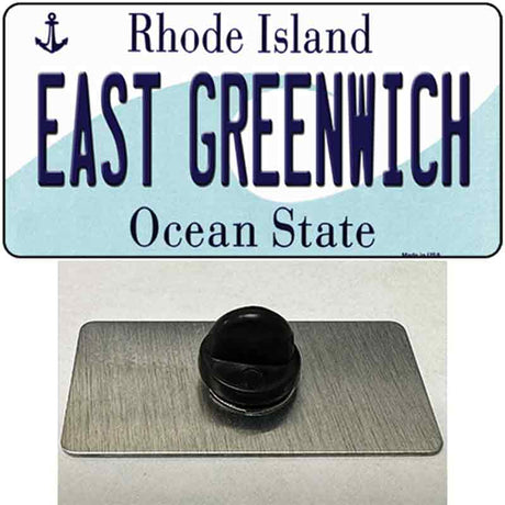 East Greenwich Rhode Island State Novelty Metal Hat Pin