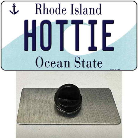 Hottie Rhode Island State Novelty Metal Hat Pin