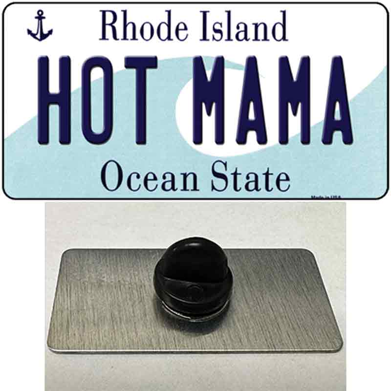 Hot Mama Rhode Island State Novelty Metal Hat Pin