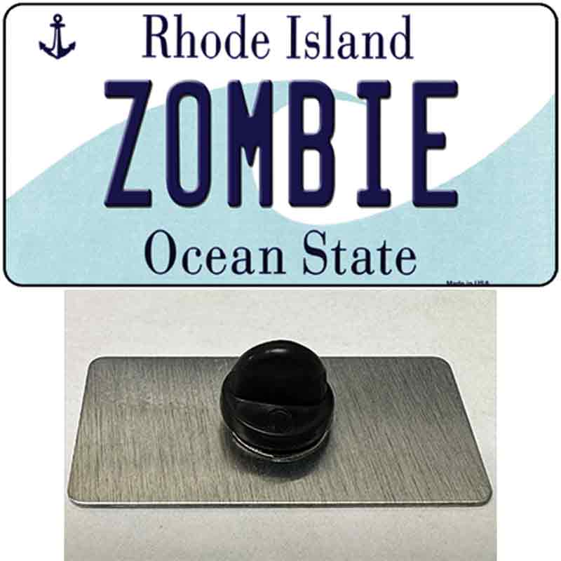 Zombie Rhode Island State Novelty Metal Hat Pin