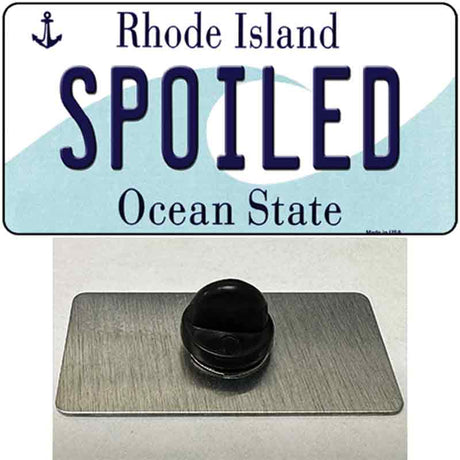 Spoiled Rhode Island State Novelty Metal Hat Pin