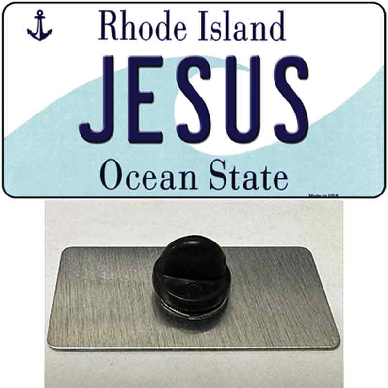 Jesus Rhode Island State Novelty Metal Hat Pin