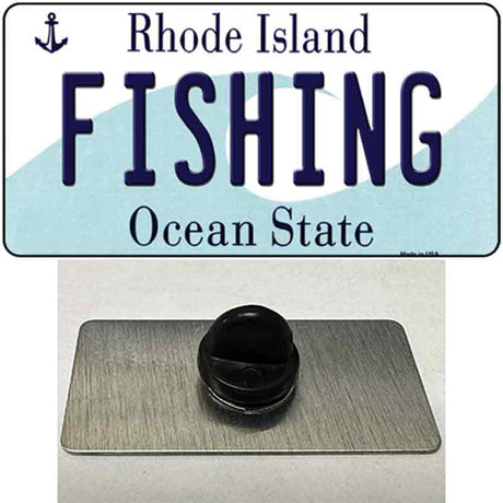 Fishing Rhode Island State Novelty Metal Hat Pin