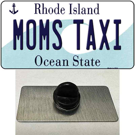 Moms Taxi Rhode Island State Novelty Metal Hat Pin