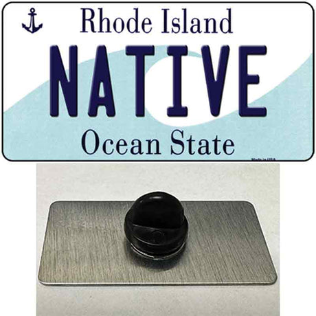 Native Rhode Island State Novelty Metal Hat Pin