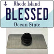 Blessed Rhode Island State Novelty Metal Hat Pin