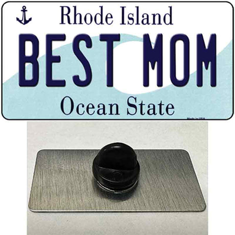 Best Mom Rhode Island State Novelty Metal Hat Pin