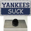 Yankees Suck Novelty Metal Hat Pin