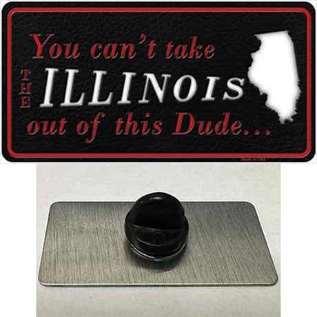 Illinois Dude Novelty Metal Hat Pin