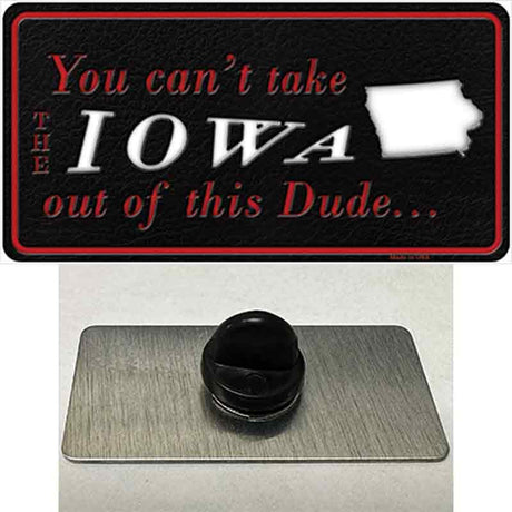 Iowa Dude Novelty Metal Hat Pin