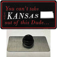 Kansas Dude Novelty Metal Hat Pin