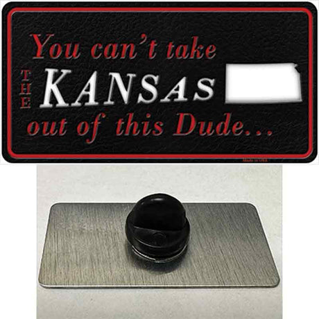 Kansas Dude Novelty Metal Hat Pin