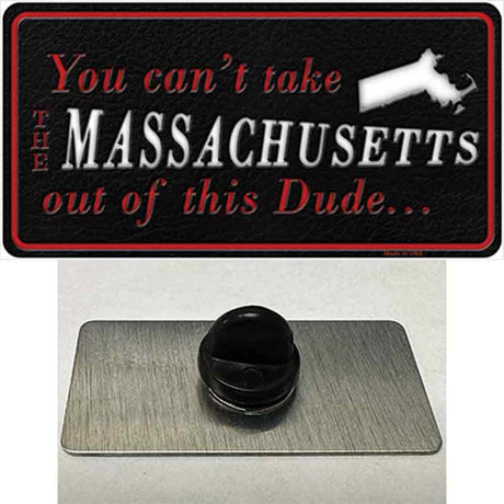 Massachusetts Dude Novelty Metal Hat Pin