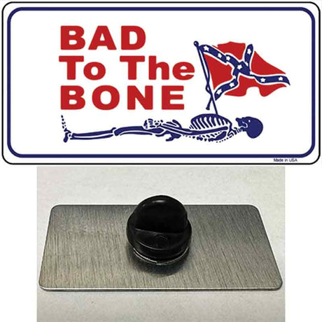 Bad To The Bone Novelty Metal Hat Pin