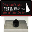 New Hampshire Dude Novelty Metal Hat Pin