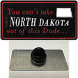 North Dakota Dude Novelty Metal Hat Pin