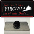 Virginia Dude Novelty Metal Hat Pin