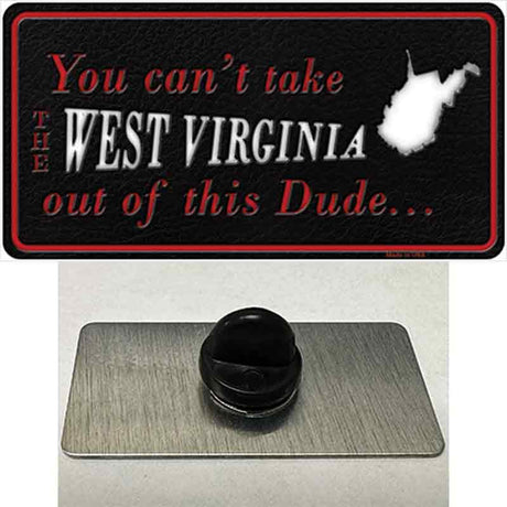 West Virginia Dude Novelty Metal Hat Pin