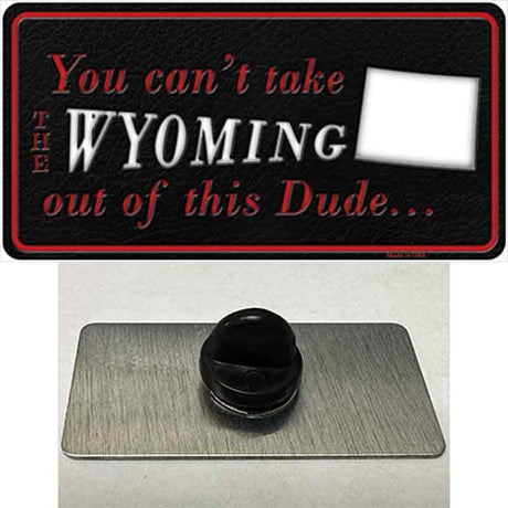 Wyoming Dude Novelty Metal Hat Pin