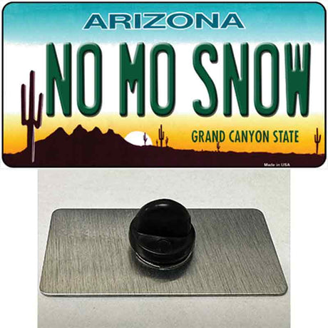 No Mo Snow Novelty Metal Hat Pin