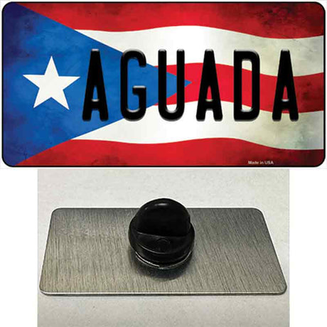 Aguada Puerto Rico Flag Novelty Metal Hat Pin