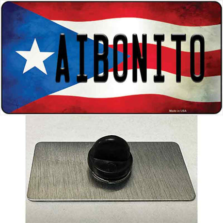 Aibonito Puerto Rico Flag Novelty Metal Hat Pin