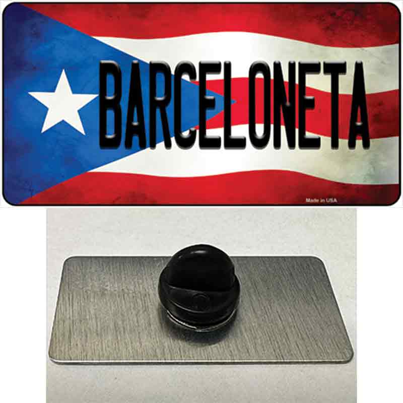 Barceloneta Puerto Rico Flag Novelty Metal Hat Pin