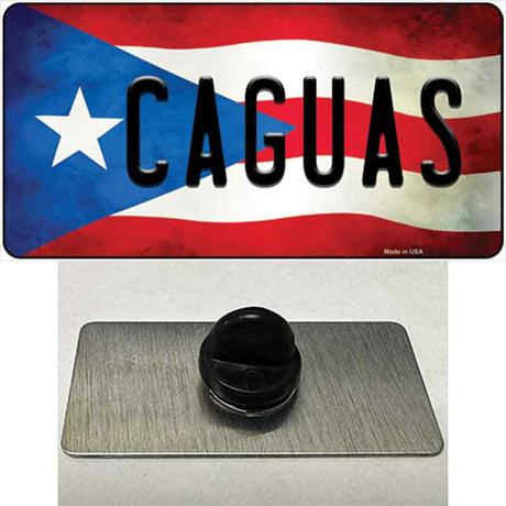 Caguas Puerto Rico Flag Novelty Metal Hat Pin