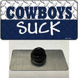 Cowboys Suck Novelty Metal Hat Pin