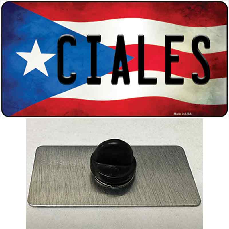 Ciales Puerto Rico Flag Novelty Metal Hat Pin