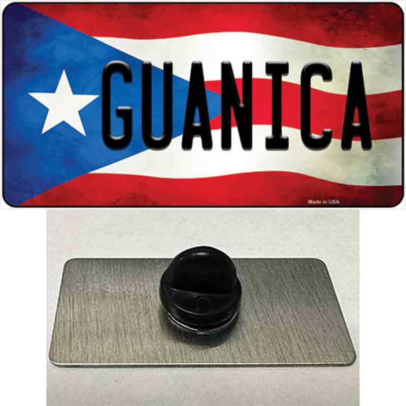 Guanica Puerto Rico Flag Novelty Metal Hat Pin