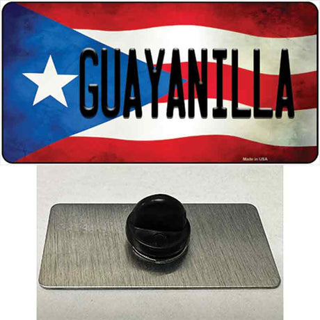 Guayanilla Puerto Rico Flag Novelty Metal Hat Pin