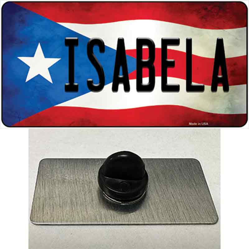 Isabela Puerto Rico Flag Novelty Metal Hat Pin