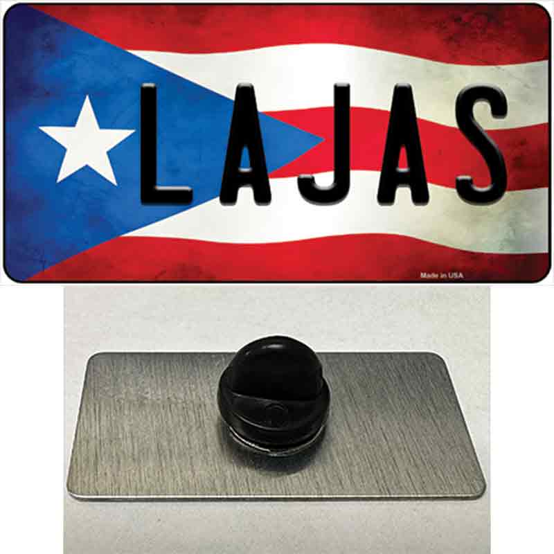 Lajas Puerto Rico Flag Novelty Metal Hat Pin