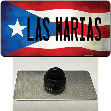 Las Marias Puerto Rico Flag Novelty Metal Hat Pin