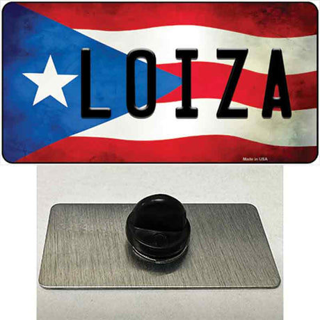 Loiza Puerto Rico Flag Novelty Metal Hat Pin