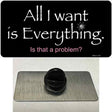 All I Want Is Everything Novelty Metal Hat Pin