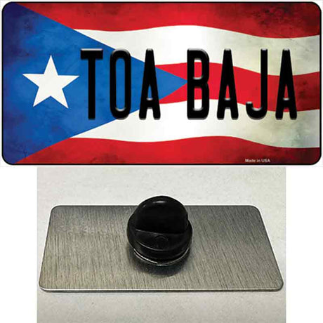 Toa Baja Puerto Rico Flag Novelty Metal Hat Pin