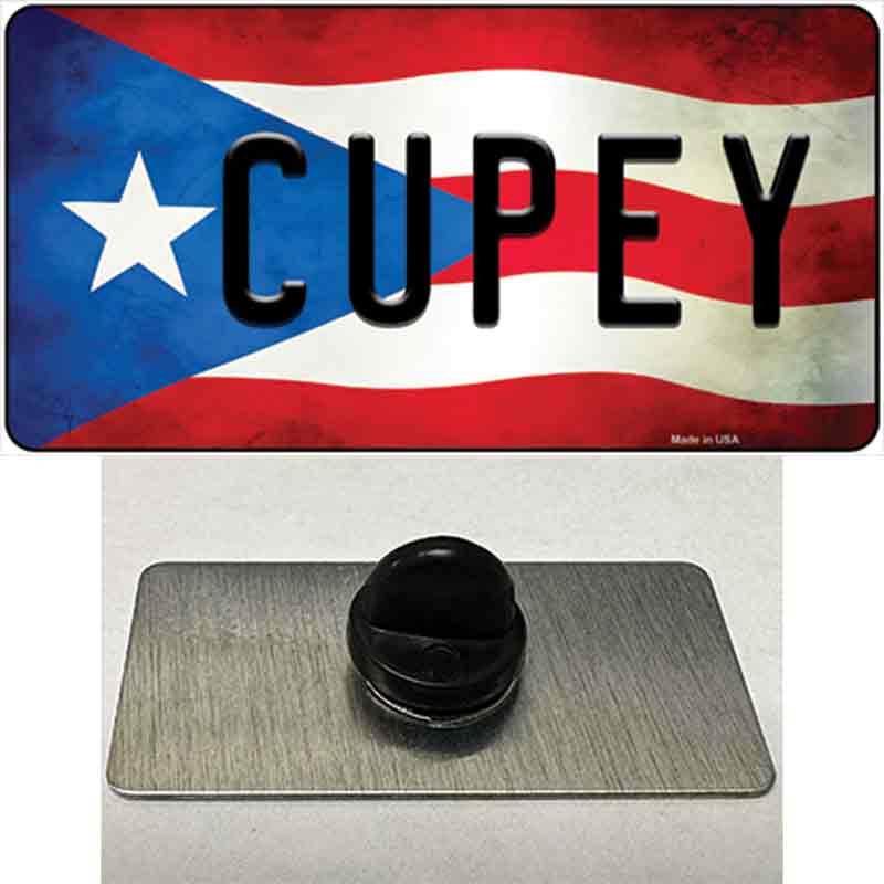 Cupey Puerto Rico Flag Novelty Metal Hat Pin