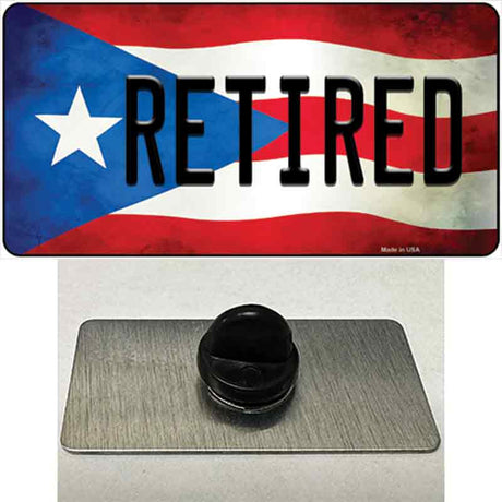 Retired Puerto Rico Flag Novelty Metal Hat Pin