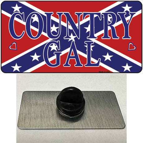 Confederate Country Gal Novelty Metal Hat Pin