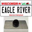 Eagle River Wisconsin Novelty Metal Hat Pin